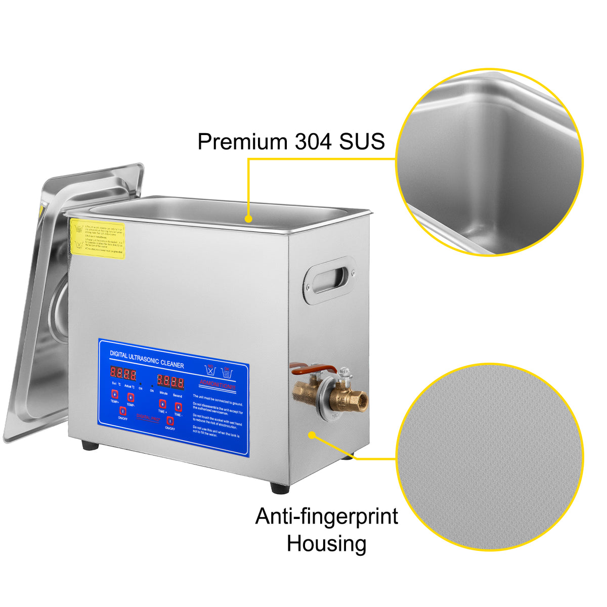 Succebuy Ultrasonic Cleaner 6l Ultrasonic Vinyl Cleaner 7-12