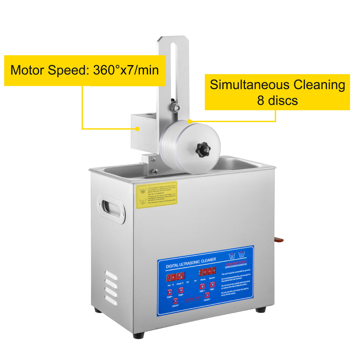 Succebuy Ultrasonic Cleaner 6l Ultrasonic Vinyl Cleaner 7-12