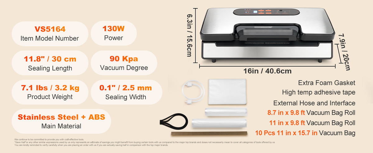 Succebuy Commercial Vacuum Sealer Machine Automatic Food