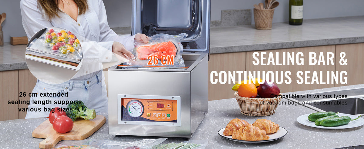 Succebuy Dz-260s Chamber Vacuum Sealer 260w Vacuum Packing