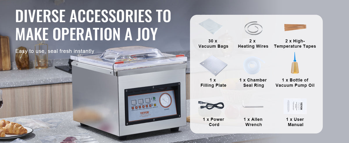 Succebuy Dz-260c Chamber Vacuum Sealer 320w Vacuum Packing
