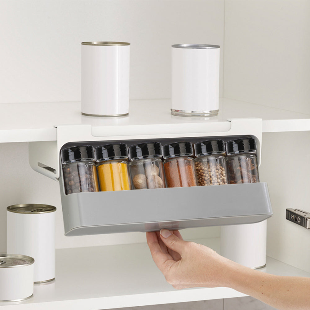 Spice Bottle Storage Rack Supplies Storage Under Desk